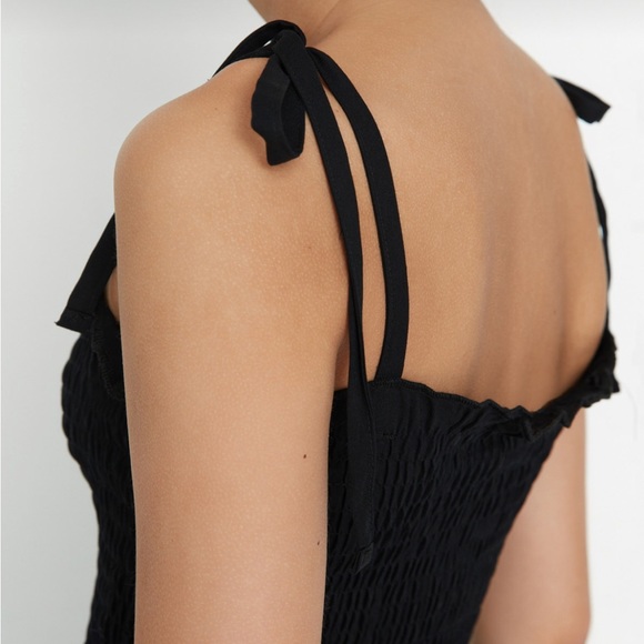 Linen black top size S - Picture 4 of 5